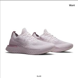 Nike Epic Reacts Flyknit Pink Pearl